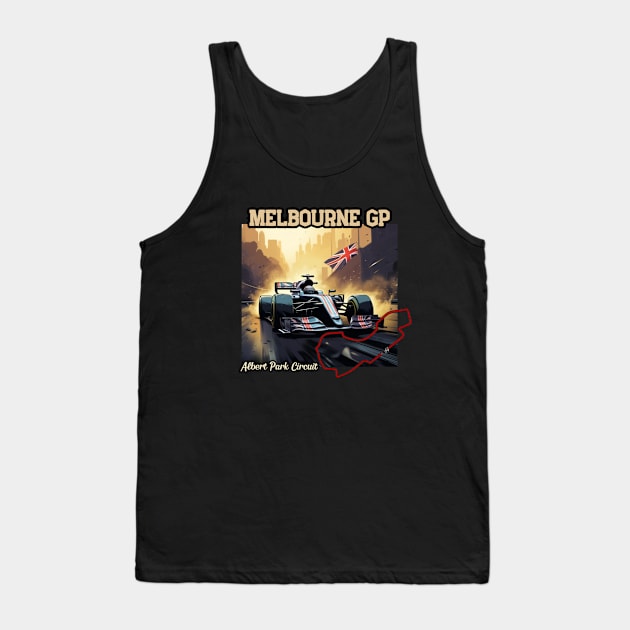 Australian Grand Prix, Formula 1, Albert Park, Melbourne, F1 Tank Top by Pattyld